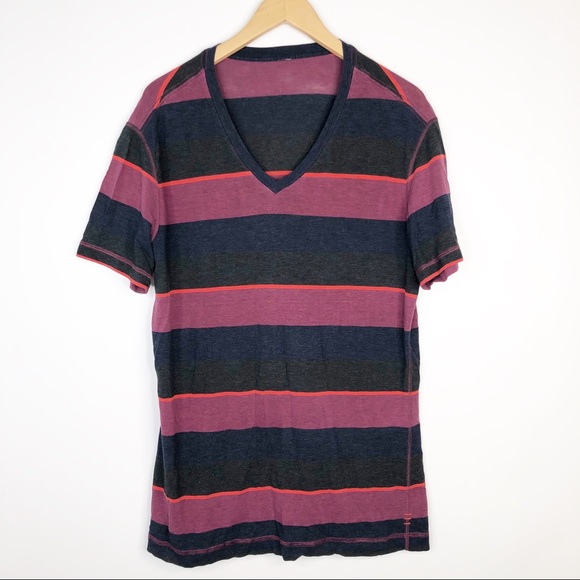 lululemon athletica Other - Lululemon men’s Striped V Neck T Shirt